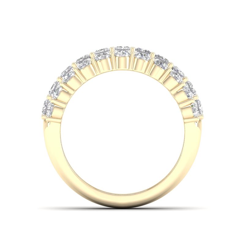 Lab Grown Diamond 2 1/2ctw. Princess Cut & 14k Yellow Gold Anniversary Ring image number null